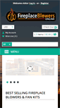 Mobile Screenshot of fireplaceblowersonline.com